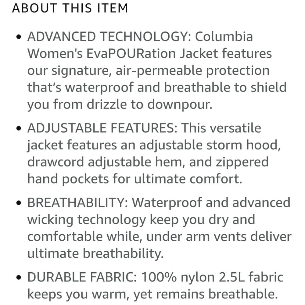 Columbia Women's EvaPOURation Jacket - Picture 7 of 8